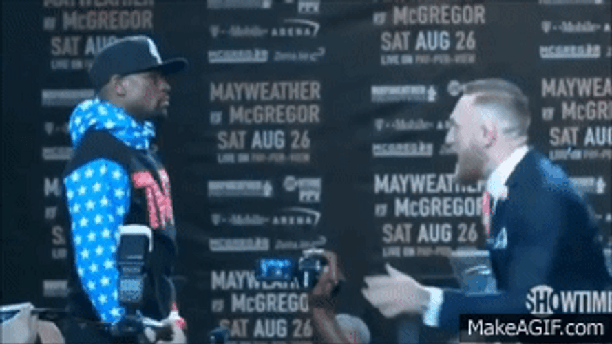Conor Mcgregor Facing Mayweather GIF