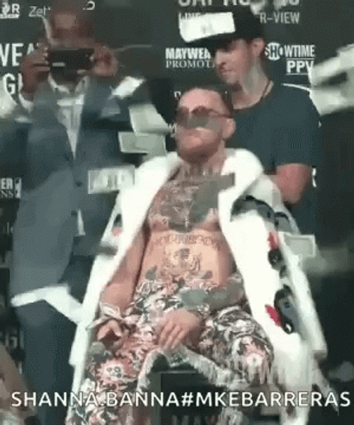 Conor Mcgregor Make It Rain Money GIF