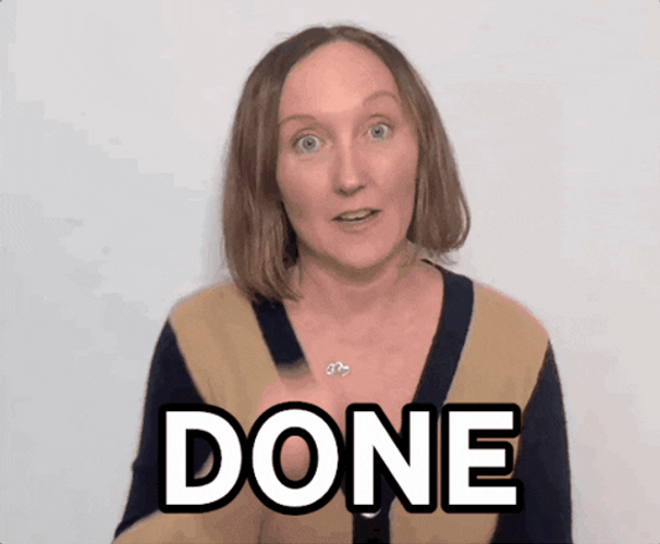 Consider It Done Check Sign GIF