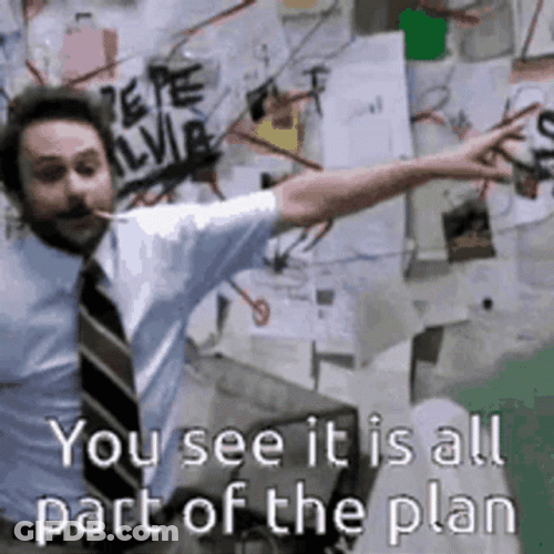 Conspiracy Charlie Day Perfect Plan GIF