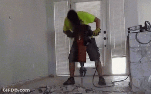 Construction Head Bang GIF