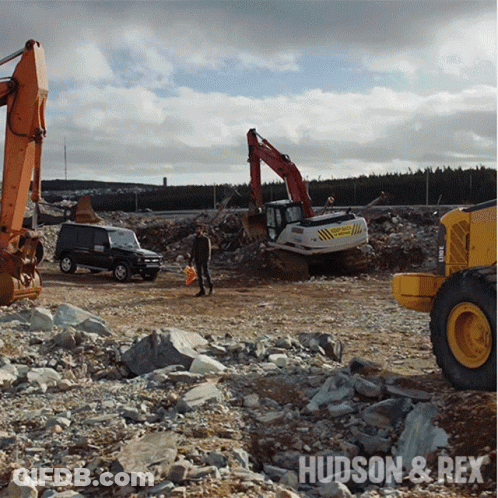 Construction Site Hudson & Rex GIF
