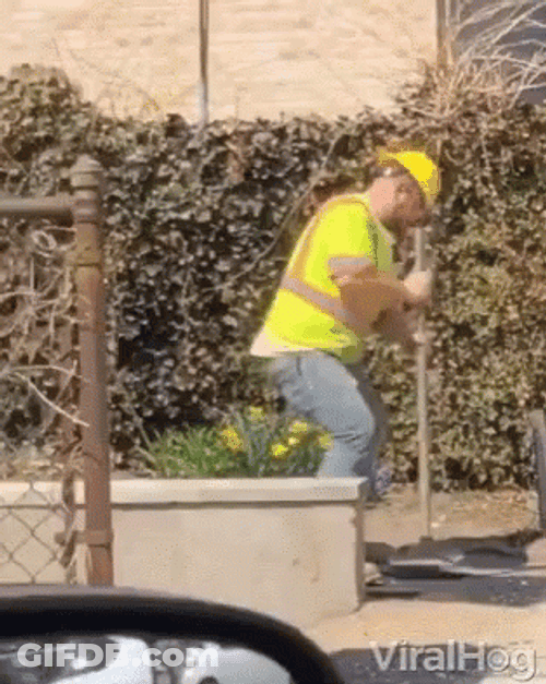 Construction Worker Dancing GIF