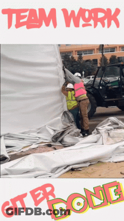 Construction Workers Team Work In Job GIF