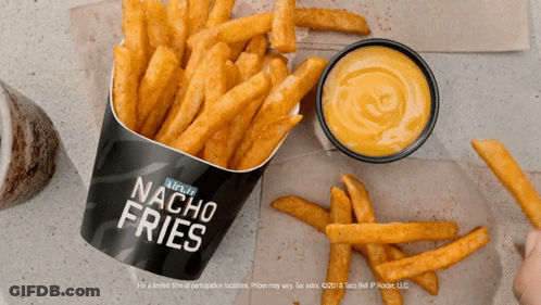 Container Of Nacho Fries GIF
