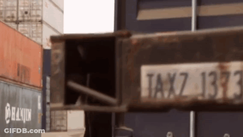 Container With Number Taxz 1333 GIF