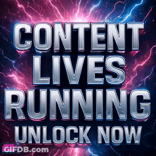 Content Lives Running Unlock Now Sign GIF