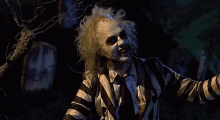 Continuous Storm Lightning Beetlejuice Meme GIF