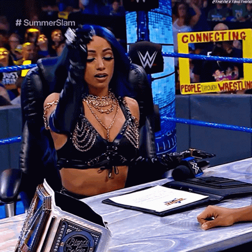 Contract Signing Sasha Banks WWE Smackdown GIF