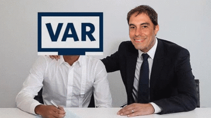 Contract Signing VAR Football Meme GIF