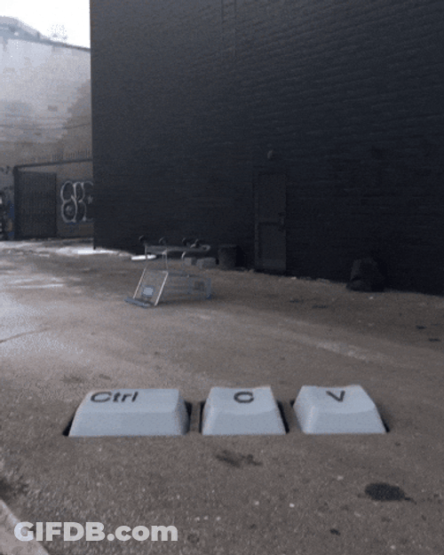 Control Copy On The Computer GIF