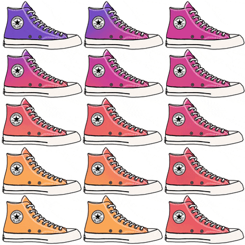 Converse Sneaker Graphic Artwork GIF