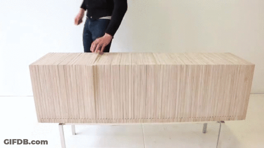 Convertible Storage Bench GIF