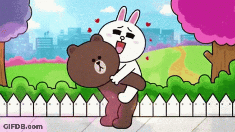 Cony And Brown Date GIF