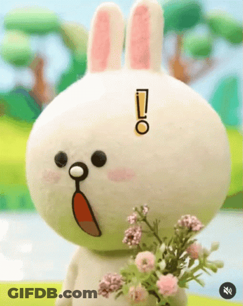 Cony And Brown Heart Eyes GIF