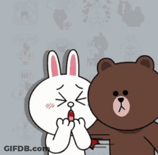 Cony And Brown Kiss GIF