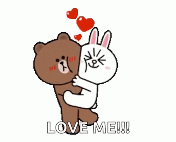 Cony And Brown Love Me GIF