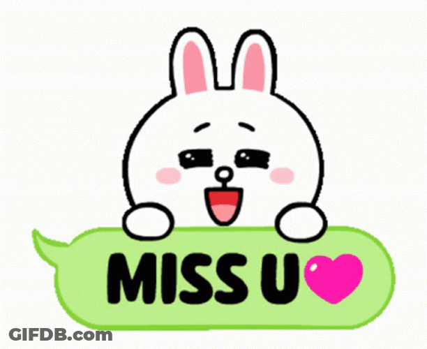 Cony And Brown Miss U GIF