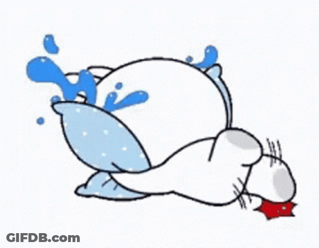 Cony Cry Sob Tantrums In Pillow GIF
