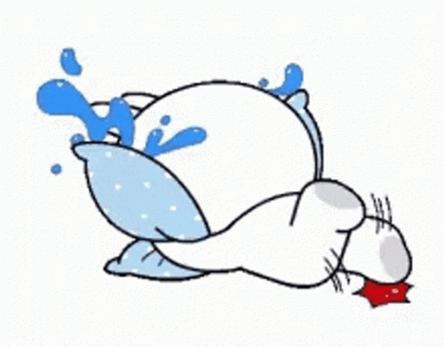 Cony Crying In Pillow GIF