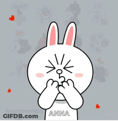 Cony Flying Kiss Anna GIF