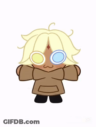 Cookie From Video Game In Hoodie And Glasses Making Funny Face GIF
