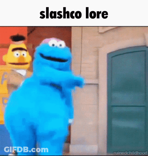 Cookie Monster And Bert Standing Together GIF
