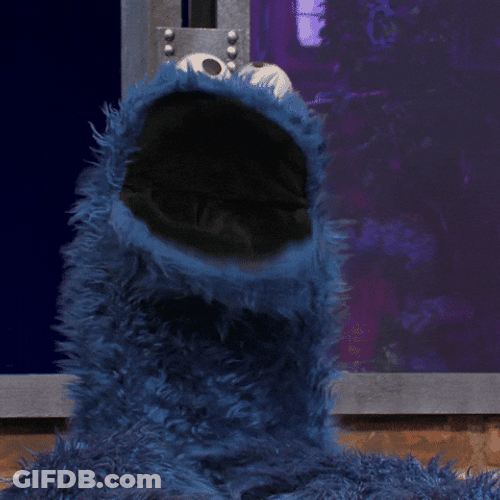 Cookie Monster Blah Blah Blah Boring GIF
