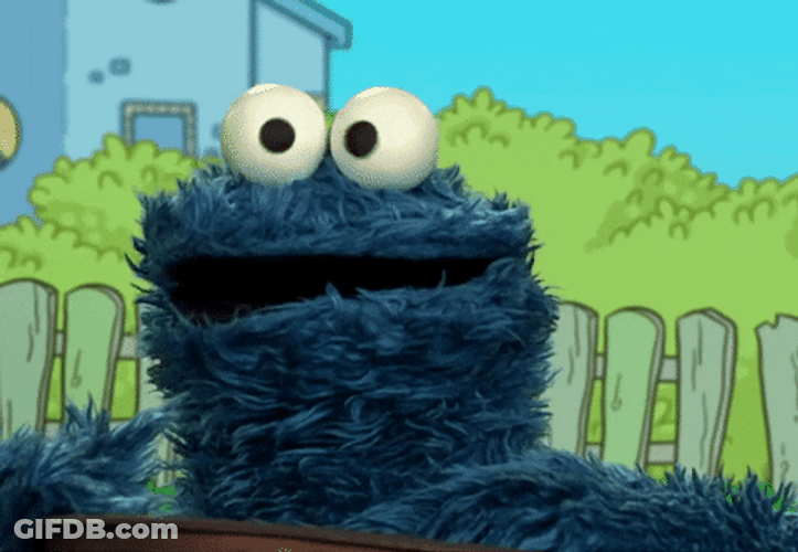 Cookie Monster Can't Help But Burp GIF