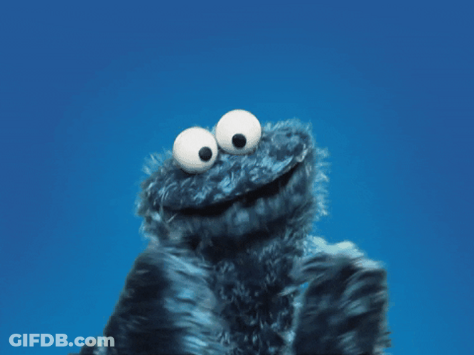 Cookie Monster Clapping Great Success GIF