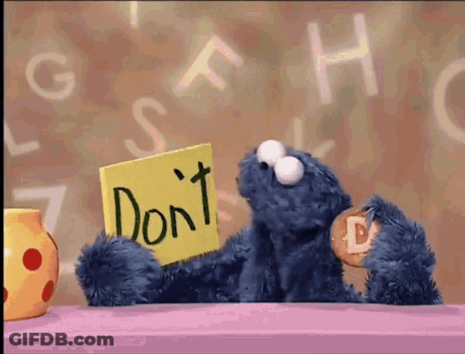 Cookie Monster Dont GIF