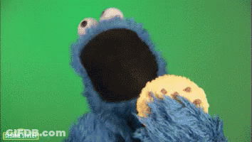 Cookie Monster Eating Cookie GIF
