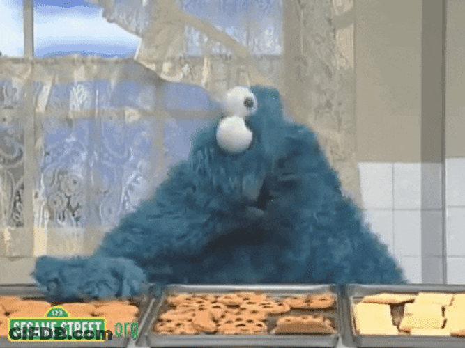 Cookie Monster Eating GIF