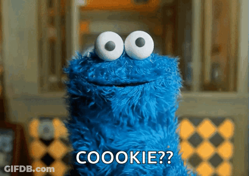 Cookie Monster From Sesame Street Says Coookie GIF