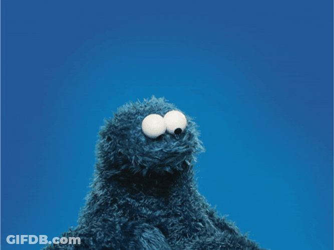 Cookie Monster Happy Valentine's Day GIF