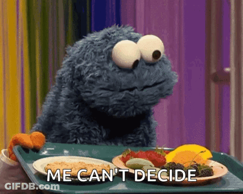 Cookie Monster Holding Food GIF