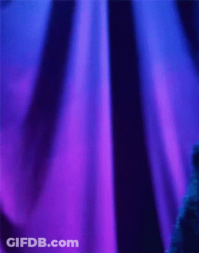 Cookie Monster Is Standing In Front Of A Blue Curtain GIF
