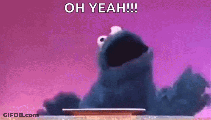 Cookie Monster Kooky Oh Yeah GIF
