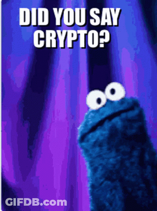 Cookie Monster Muppet Crypto GIF