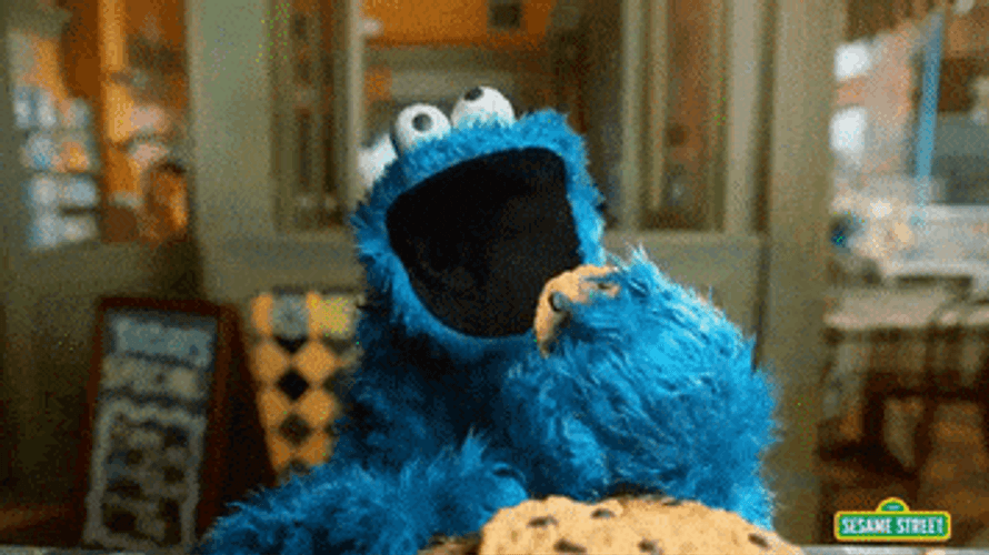Cookie Monster Slow Motion GIF
