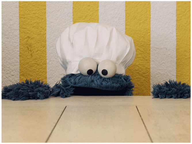 Cookie Monster Stack Of Cookies GIF