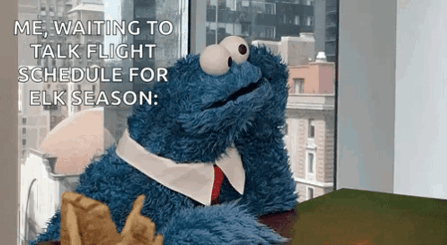 Cookie Monster Waiting Meme GIF