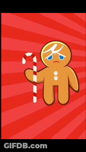 Cookie Run Character Holding Negative Pregnancy Test GIF