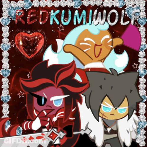 Cookie Run Poster With Heart Redkumiwolf GIF