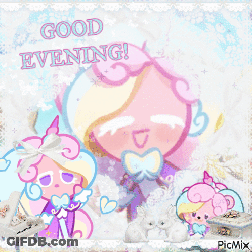 Cookie Saying Good Evening GIF