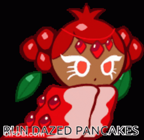 Cookie Saying Run Dazed Pancakes GIF