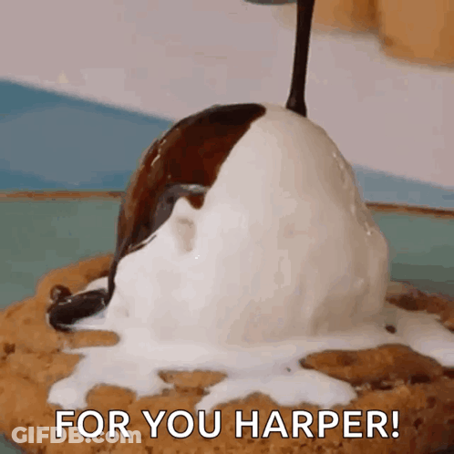 Cookie With Ice Cream And For You Harper GIF