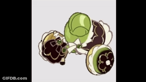 Cookie With Wheels And Flower GIF