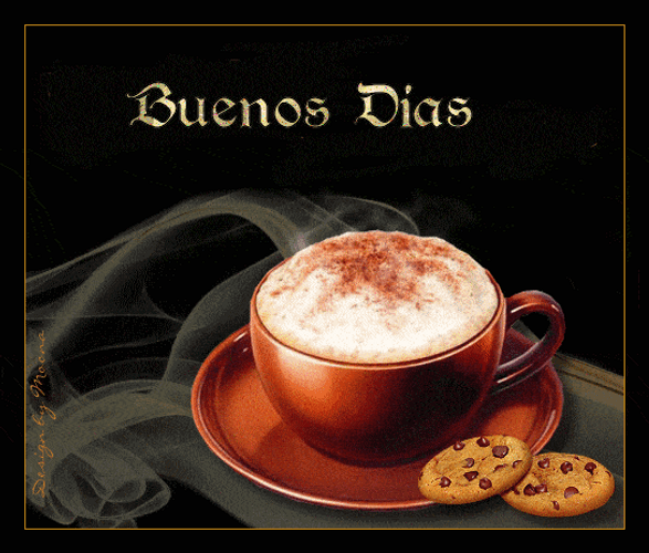 Cookies And Cappuccino Buenos Dias Amor GIF