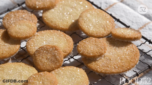 Cookies On Cooling Rack With Number 52 GIF